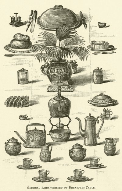 General Arrangement of Breakfast Table by English School