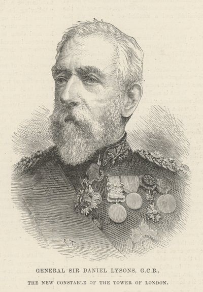 General Sir Daniel Lysons, GCB, the New Constable of the Tower of London by English School