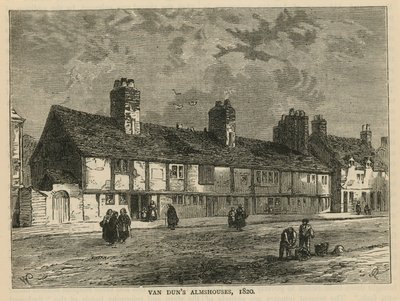 General View of Van Duns Almshouses by English School