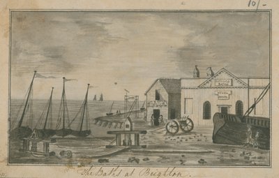 General View of the Baths at Brighton by English School