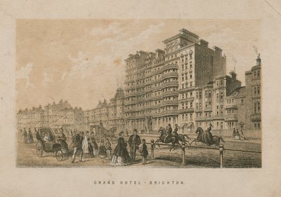 General View of the Grand Hotel in Brighton by English School