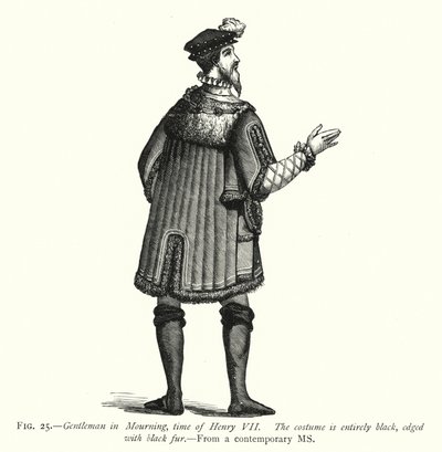 Gentleman in Mourning, time of Henry VII by English School