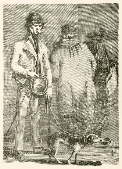 George Dyball, a Blind Beggar of Considerable Notoriety, and His Dog Nelson by English School