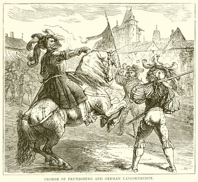 George of Frundsberg and German Landsknechte by English School