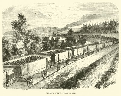 German ammunition train, September 1870 by English School
