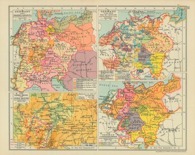 Germany under Frederick Barbarossa. Germany at the End of the XV Century. The Upper Rhine and Upper Danube by English School