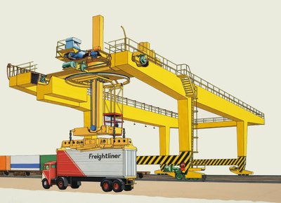 Giant Mobile Crane by English School
