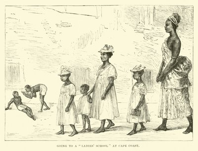 Going to a Ladies School at Cape Coast by English School