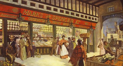 Grainger Market Hall Bazaar Newcastle, Still Exists in Its Original Form, 1895 by English School