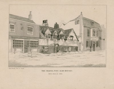 Gravel Pit Alms Houses, Notting Hill Gate, London by English School