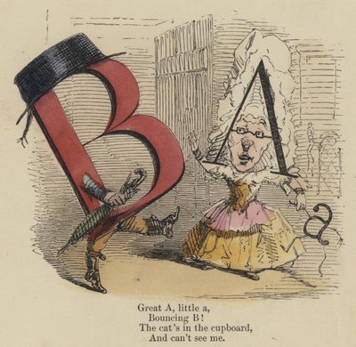 Great A, little a, Bouncing B! The cat