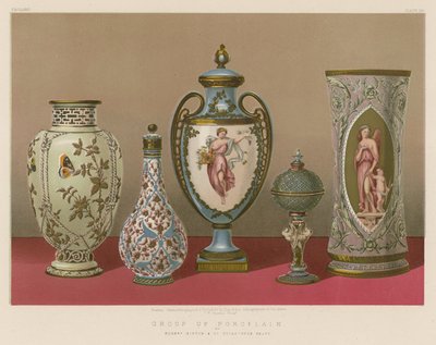 Group of Porcelain by English School