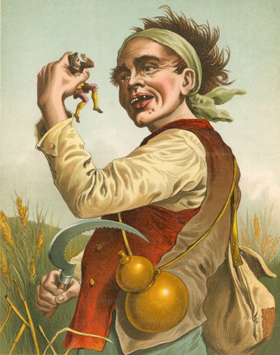 Gulliver in Brobdingnag by English School
