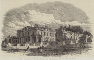 Gunton Hall, Norfolk, the Seat of Lord Suffield, visited by the Prince and Princess of Wales by English School