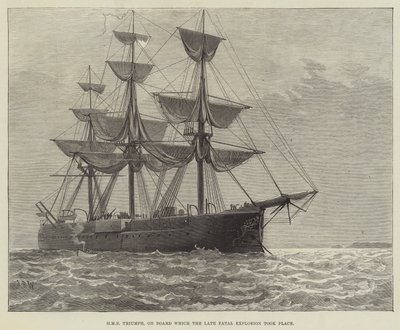 HMS Triumph, on Board which the late Fatal Explosion took Place by English School