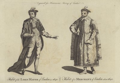 Habit of the Lord Mayor of London and Habit of a Merchant of London by English School