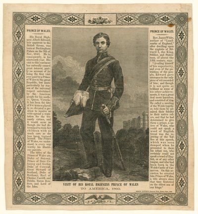 Handkerchief commemorating the Prince of Wales