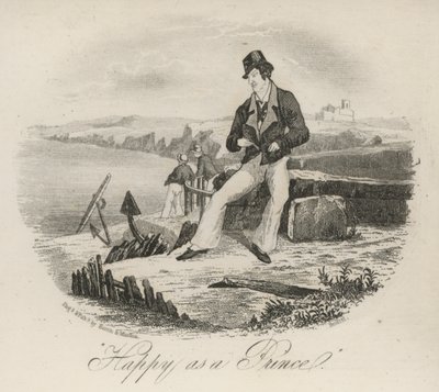 Happy as a Prince, Sailor on a Quayside by English School