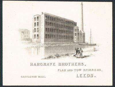 Hargrave Brothers, flax and tow spinners by English School