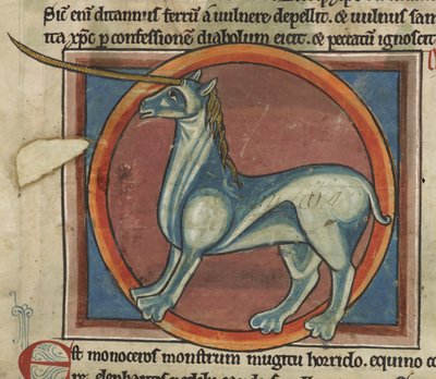 Monoceros with a large horn, from a 