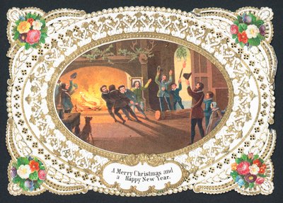 Hauling Logs for the fire by English School