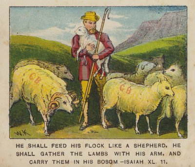 He shall feed his flock like a shepherd, he shall gather the lambs with his arm, and carry them by English School