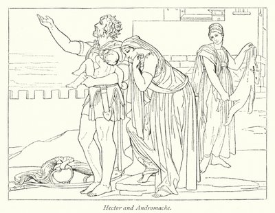 Hector and Andromache by English School