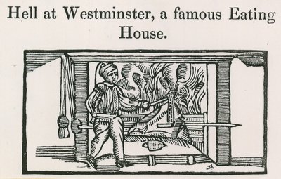 Hell at Westminster, a Famous Eating House by English School