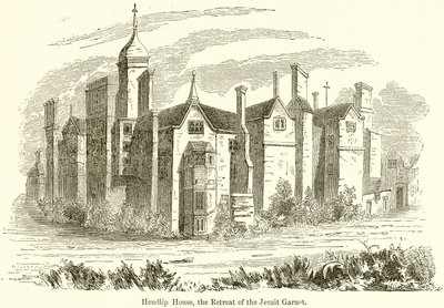 Hendlip House, the Retreat of the Jesuit Garnet by English School