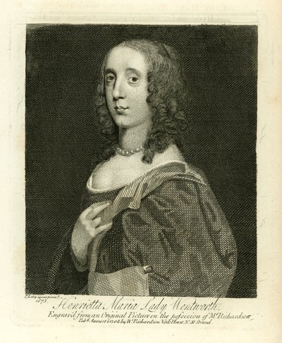 Henrietta Maria, Lady Wentworth by English School