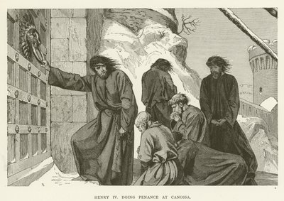 Henry IV Doing Penance at Canossa by English School