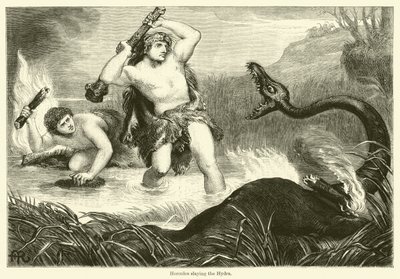 Hercules Slaying the Hydra by English School