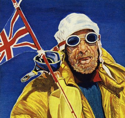 Hillary and Tenzing reached the summit of Everest and planted the Union Jack by English School