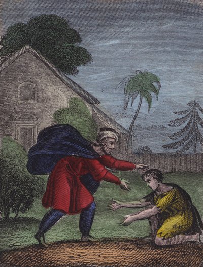 His father saw him coming back ... by English School