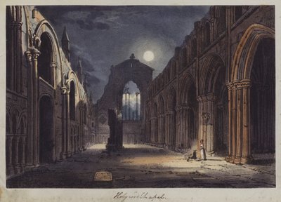 Holyrood Chapel, Edinburgh (engraving) by English School