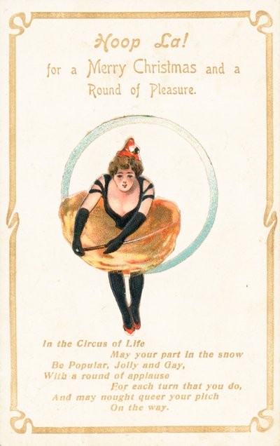Hoop La, Christmas Card by English School
