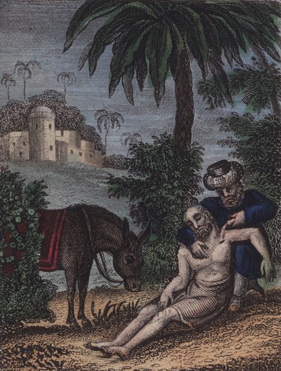 How kind the good Samaritan... by English School