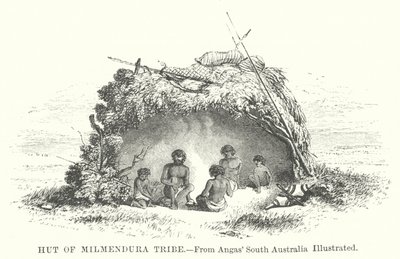 Hut of Milmendura Tribe by English School