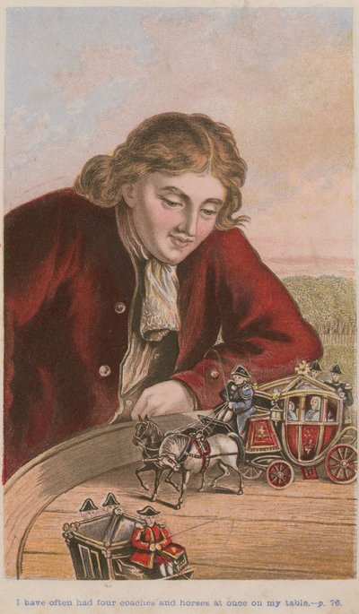 I Have Often Had Four Coaches and Horses at Once on My Table by English School