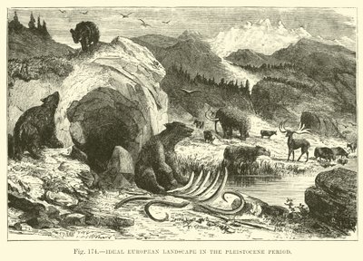 Ideal European Landscape in the Pleistocene Period by English School