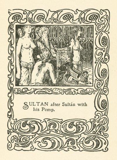 Illustration for Rubaiyat of Omar Khayyam by English School
