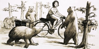 In 1957, slightly built Louis Sutherland achieved her ambition to cycle around the world by English School