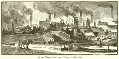 In the Black Country: View at Oldbury by English School