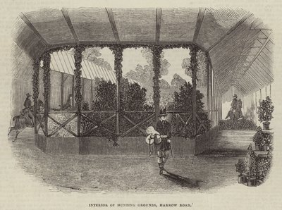 Interior of Hunting Grounds, Harrow Road by English School