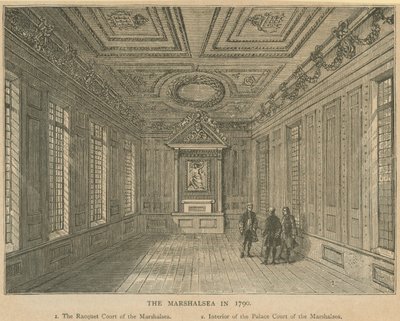 Interior of Palace Court of the Marshalsea Prison by English School