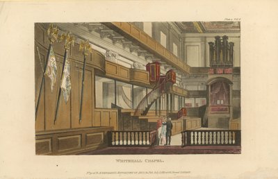 Interior of Whitehall Chapel by English School