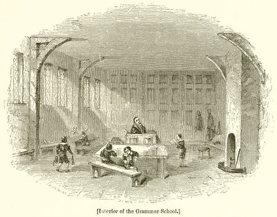 Interior of the Grammar School by English School