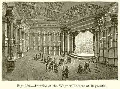 Interior of the Wagner Theatre at Bayreuth by English School