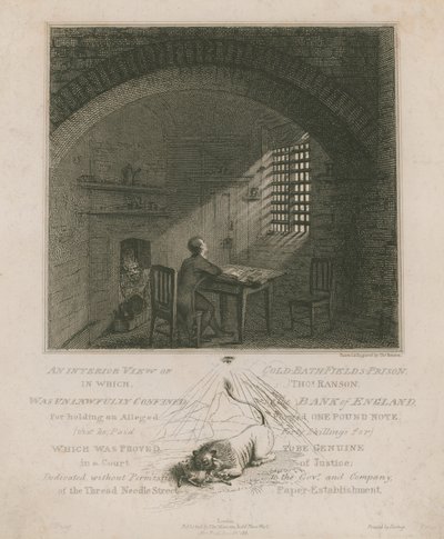 Interior view of Coldbath Fields Prison by English School