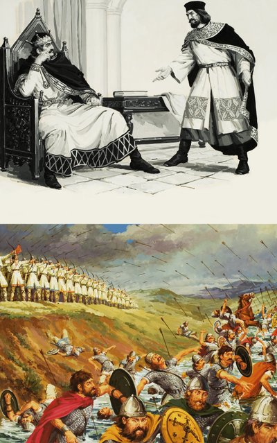 Invade England; Massacre of Varaville by English School